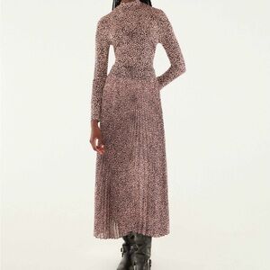 Leopard Print Farm Rio Long Sleeve and Skirt Set